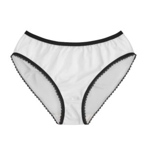 Runnnerwear Women's Briefs – Cute Script Lace-Trimmed All-Over Print Panties